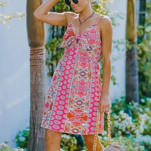 Boho Paisley Print Dress - spring / summer - Picture 4 of 7